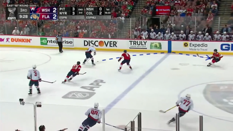 Indirect Pass for Quick Neutral Zone Transition by Capitals